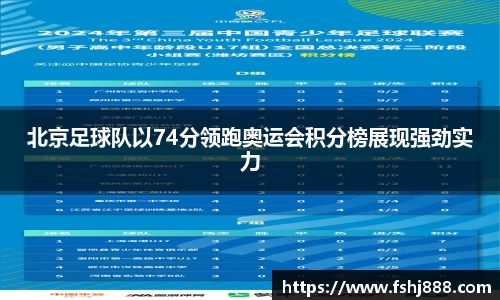 北京足球队以74分领跑奥运会积分榜展现强劲实力