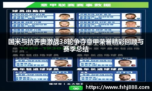 国米与拉齐奥激战38轮争夺意甲荣誉精彩回顾与赛季总结